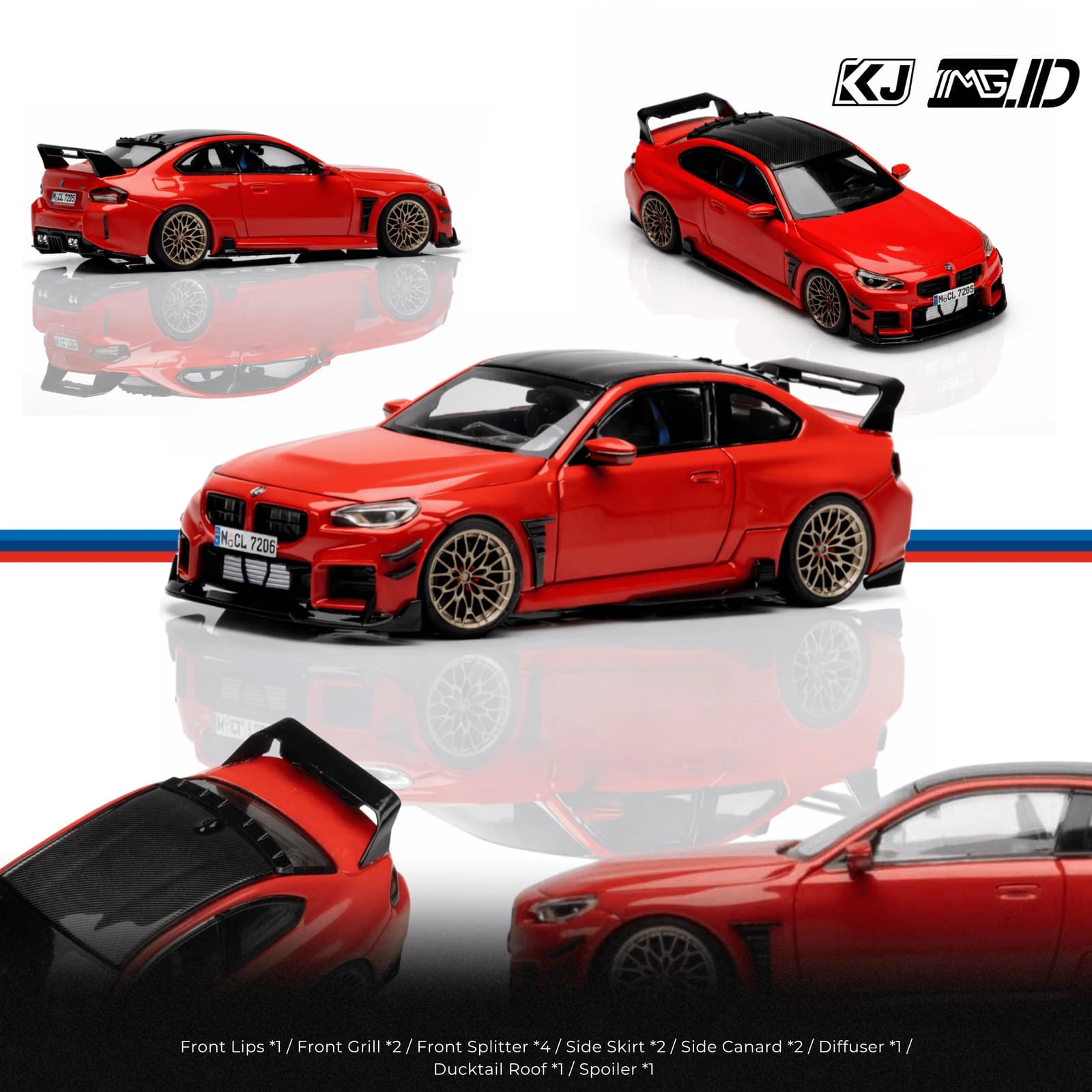 KJ Bodykit 1:64 Retro Bodykit For Howie Model BMW M2 G87 1