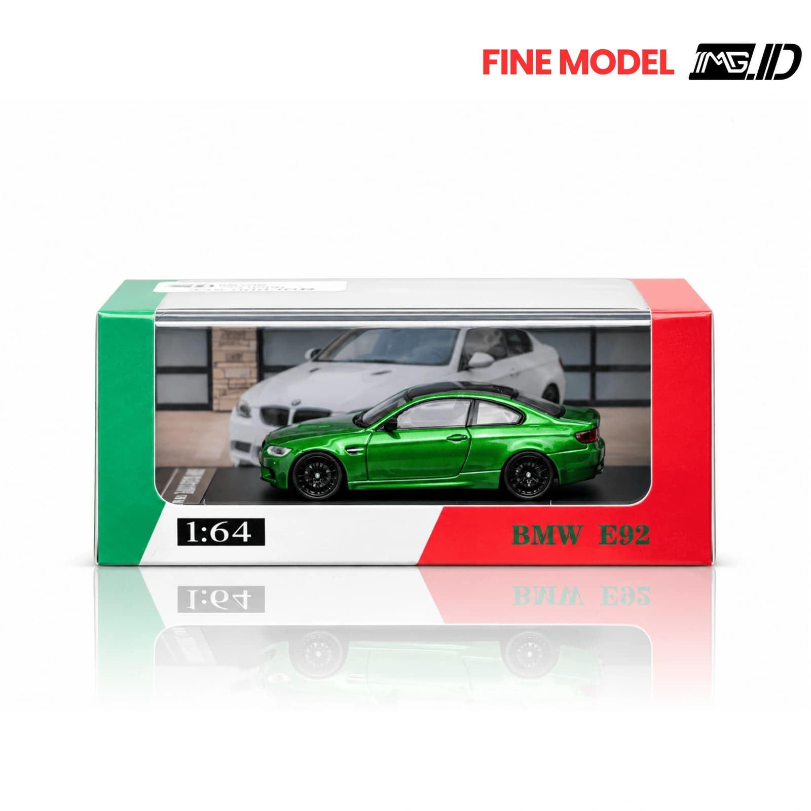 Fine Model 1:64 BMW M3 E92 Coupe Green Limited 699pcs 1