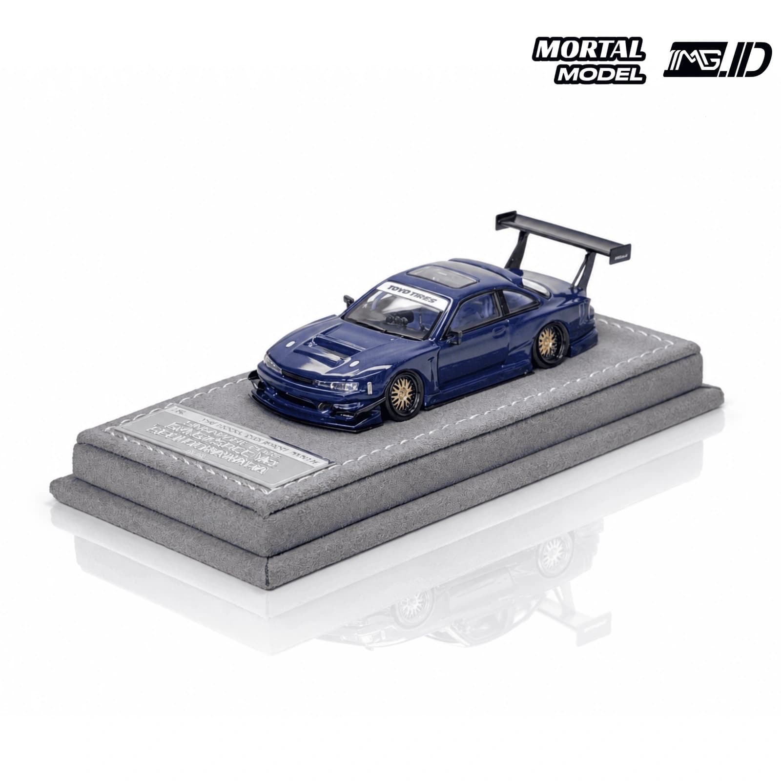 Mortal Model 1:64 Nissan Silvia S14 Seiji Ookawara V2 Dinner Malaya Hobby Shop 12th Carbon Blue Limited 299 Pcs 2