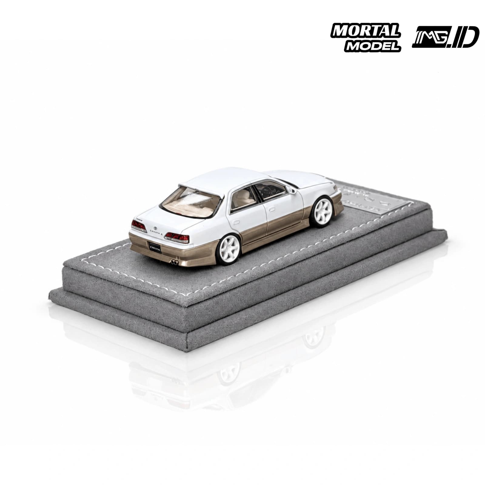 Mortal Model 1:64 Toyota Cresta 2.5 Roulant G Gold and White Limited 1499 Pcs 4