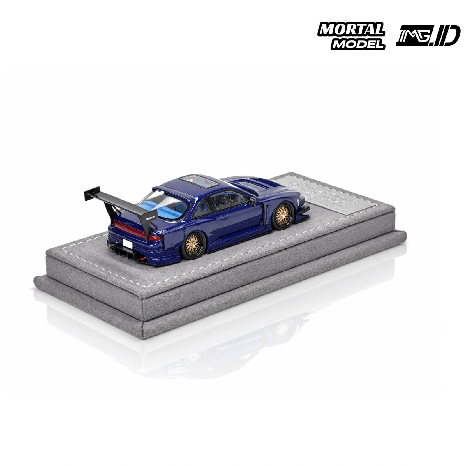 Mortal Model 1:64 Nissan Silvia S14 Seiji Ookawara V2 Dinner Malaya Hobby Shop 12th Carbon Blue Limited 99 Pcs 4