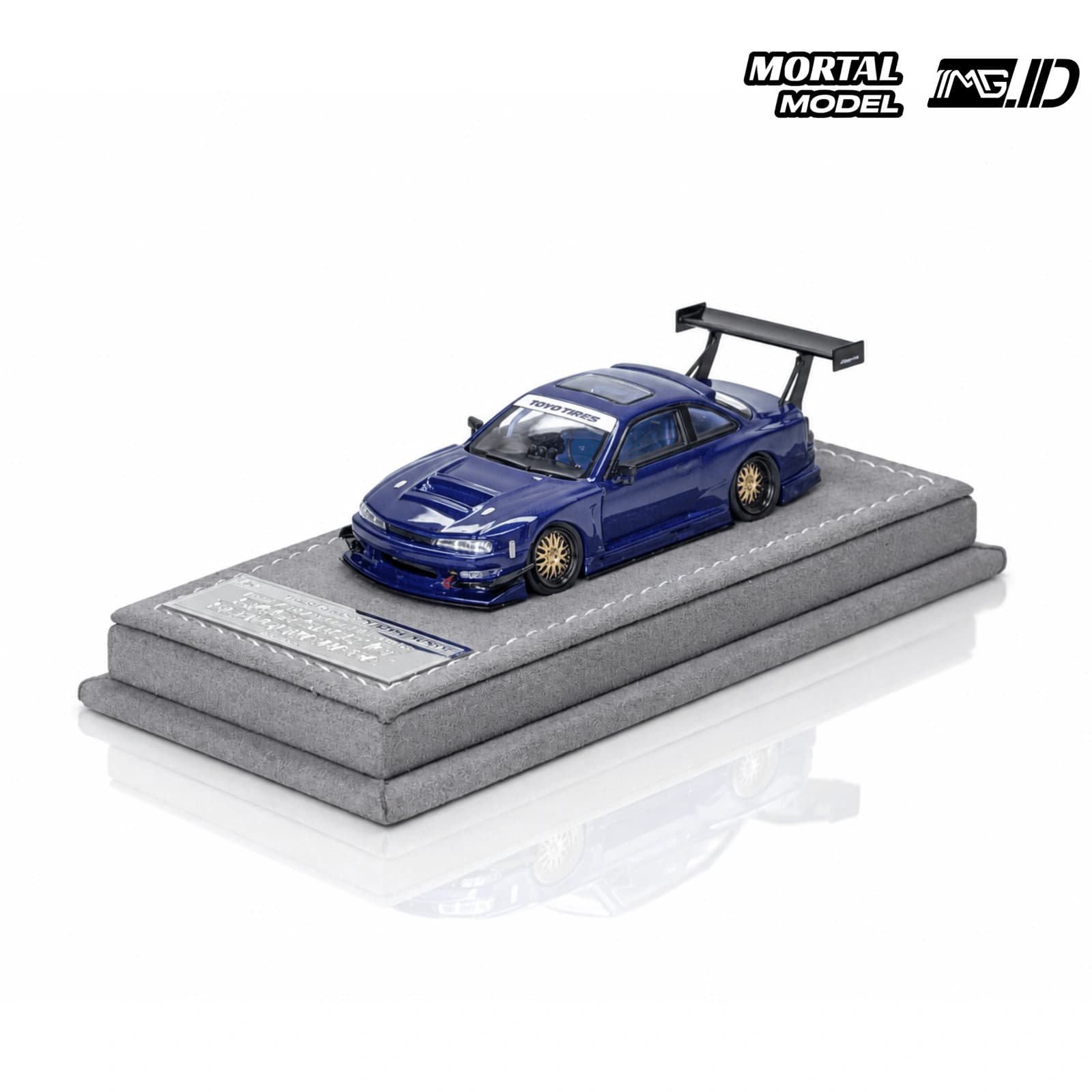 Mortal Model 1:64 Nissan Silvia S14 Seiji Ookawara V2 Dinner Malaya Hobby Shop 12th Carbon Blue Limited 99 Pcs 2