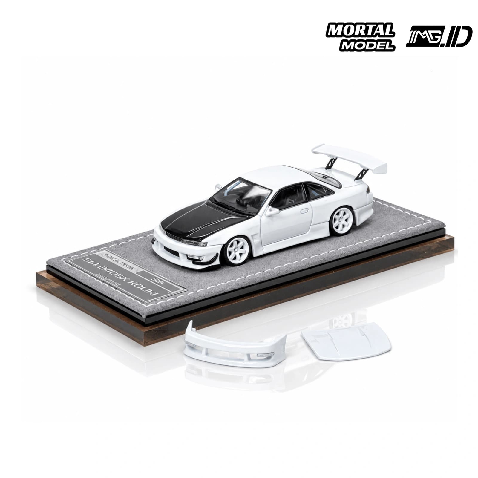 Mortal Model 1:64 Nissan Silvia S14 Ridge 240SX Kouki White Limited 1999 Pcs 2