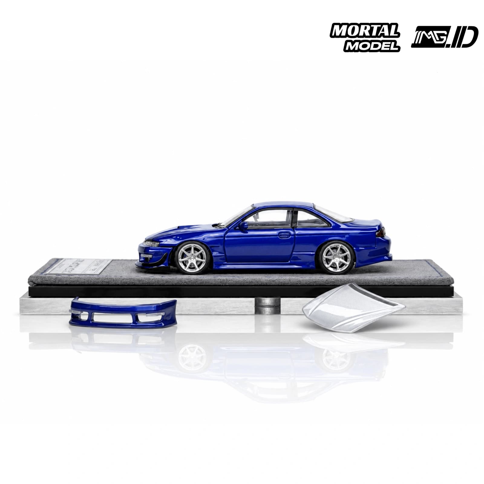 Mortal Model 1:64 Nissan Silvia S14 Lang 240SX Kouki Midnight Blue Limited 999 Pcs 3