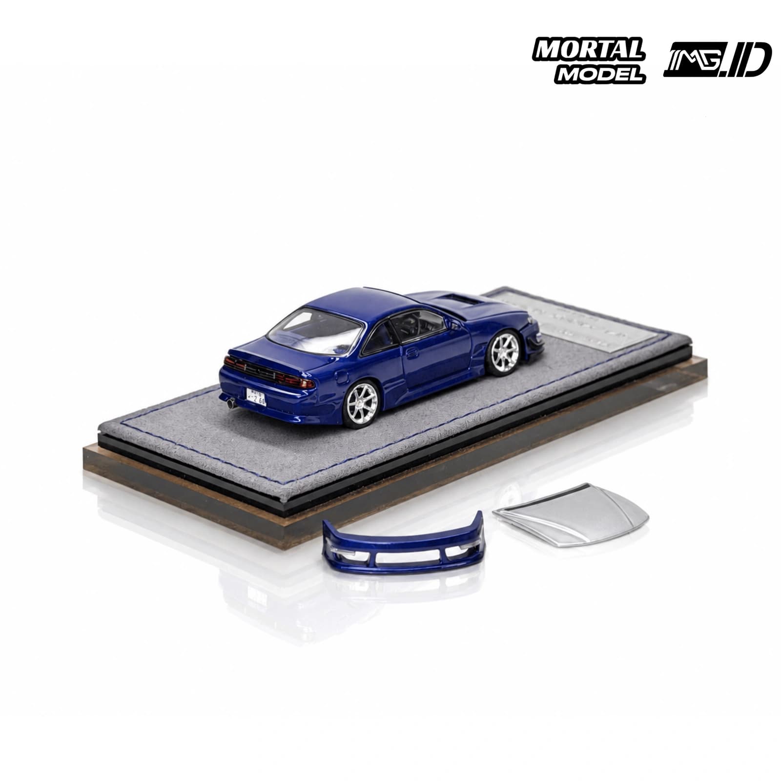 Mortal Model 1:64 Nissan Silvia S14 Lang 240SX Kouki Midnight Blue Limited 999 Pcs 4