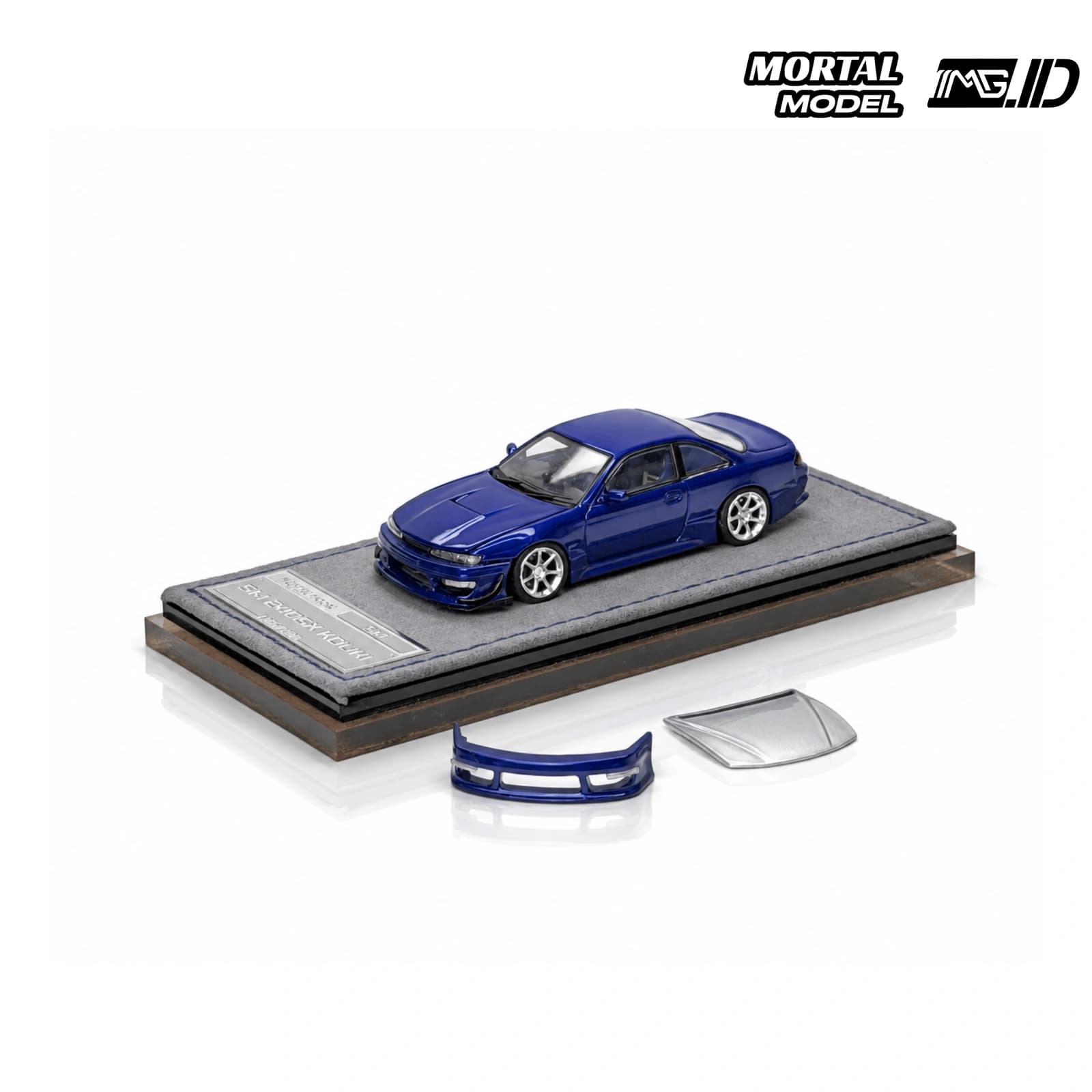 Mortal Model 1:64 Nissan Silvia S14 Lang 240SX Kouki Midnight Blue Limited 999 Pcs 2