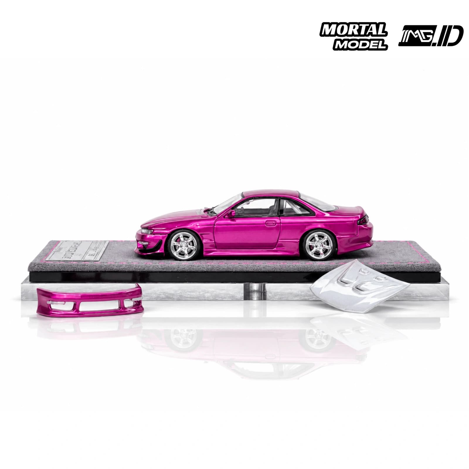 Mortal Model 1:64 Nissan Silvia S14 Lang 240SX Kouki Electric Pink Limited 999 Pcs 3