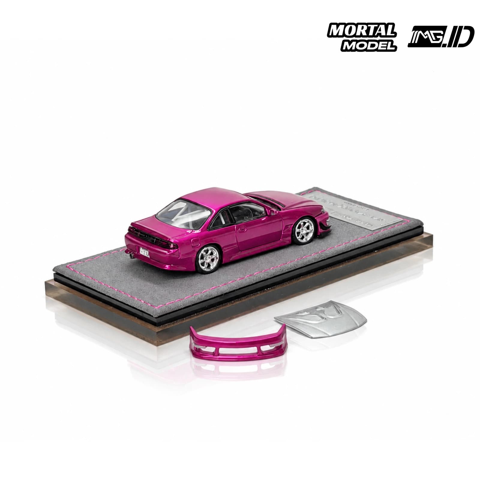 Mortal Model 1:64 Nissan Silvia S14 Lang 240SX Kouki Electric Pink Limited 999 Pcs 4