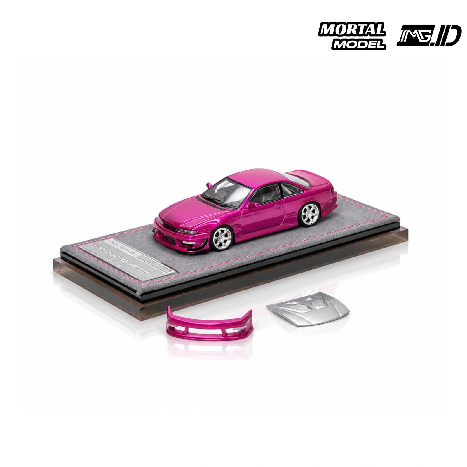 Mortal Model 1:64 Nissan Silvia S14 Lang 240SX Kouki Electric Pink Limited 999 Pcs 2