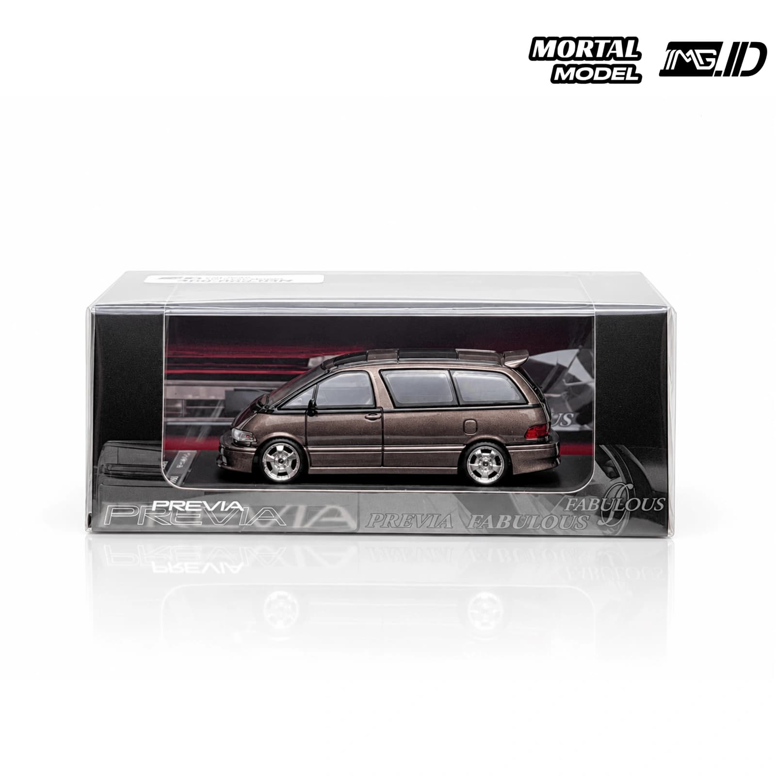 Mortal Model 1:64 Toyota Previa Brown Limited 999 Pcs 1