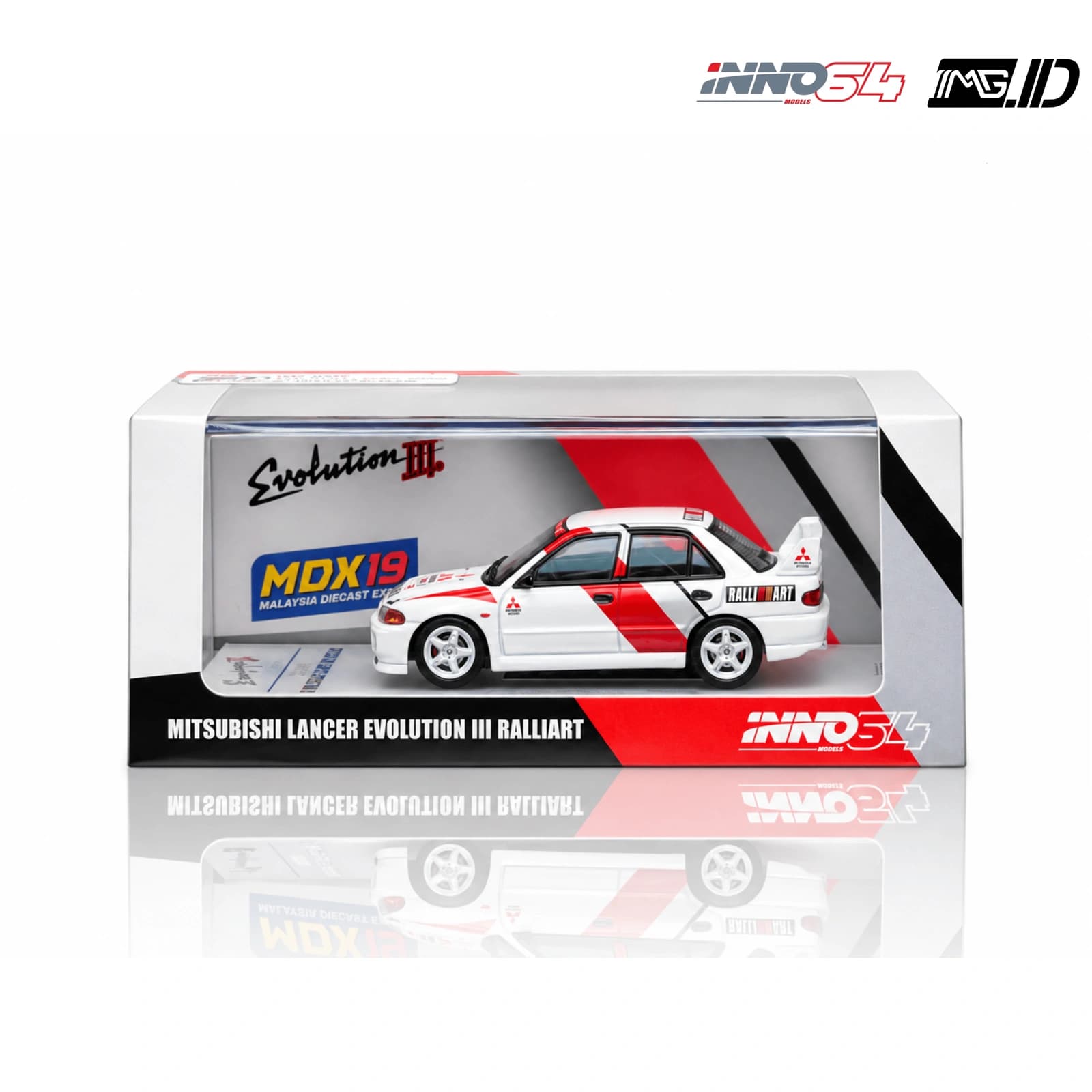 INNO 1:64 Mitsubishi Lancer Evolution 3 Ralliart MDX 2019