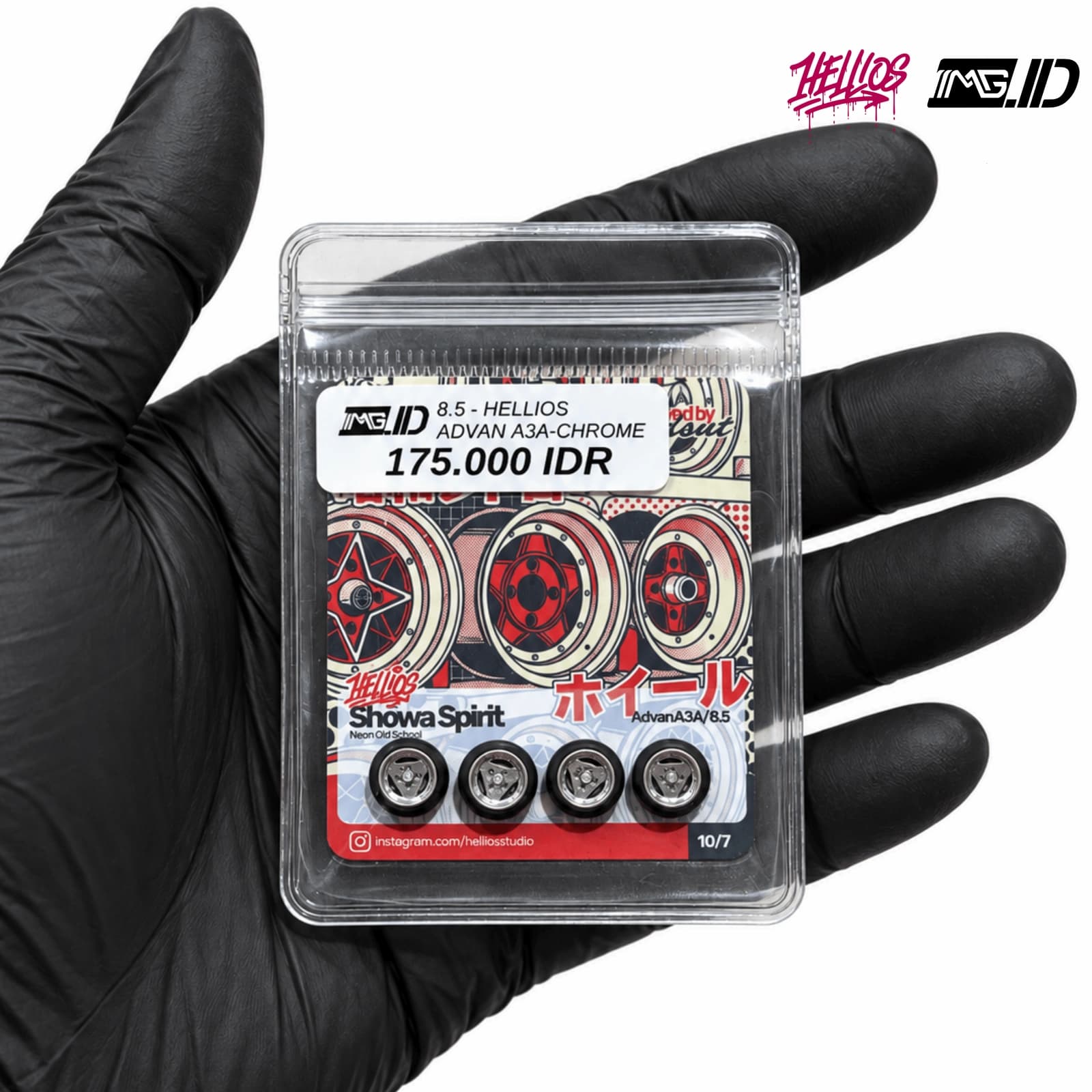 Hellios 1:64 Advan A3A Chrome 8.9 MM