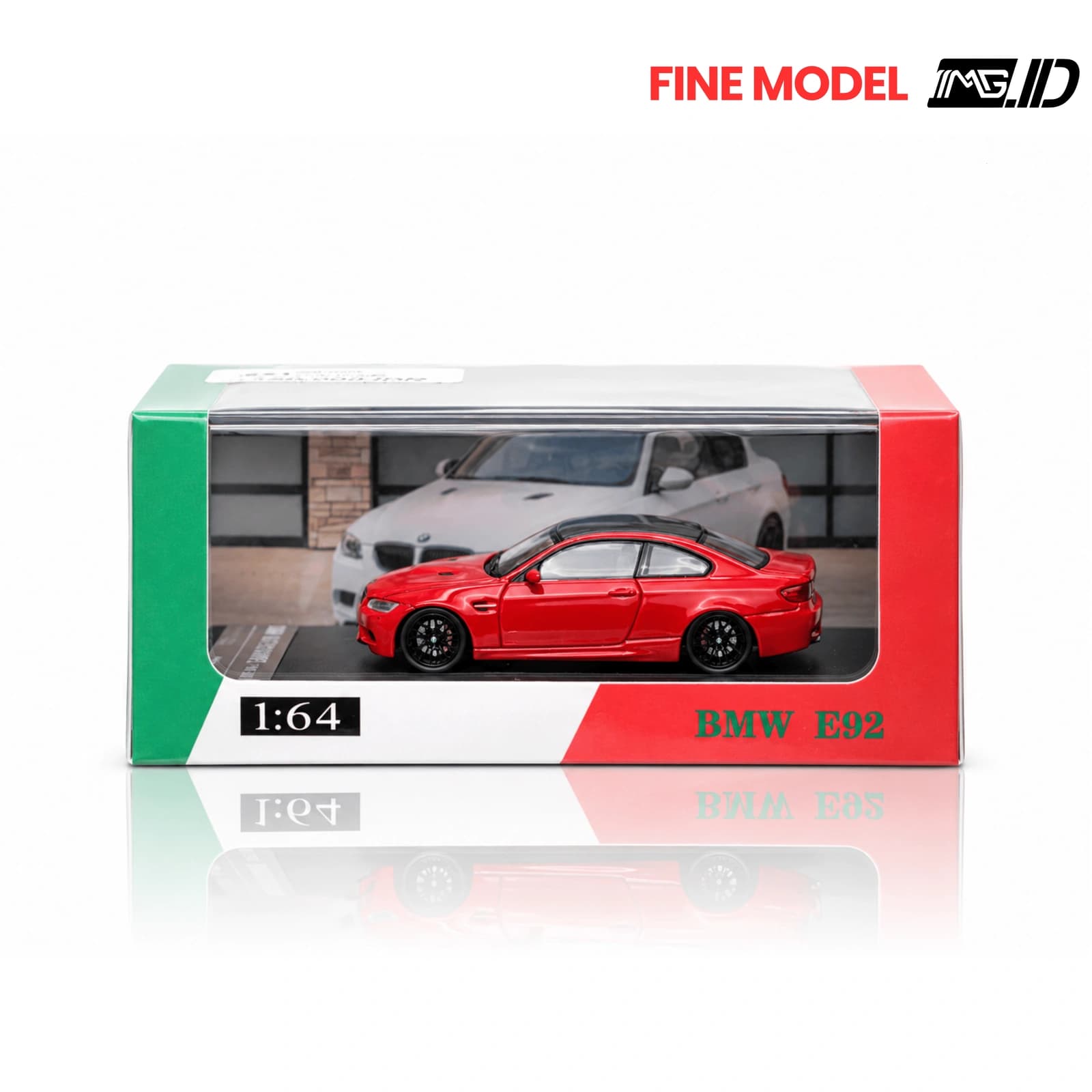 Fine Model 1:64 BMW M3 E92 Coupe Red Limited 699pcs