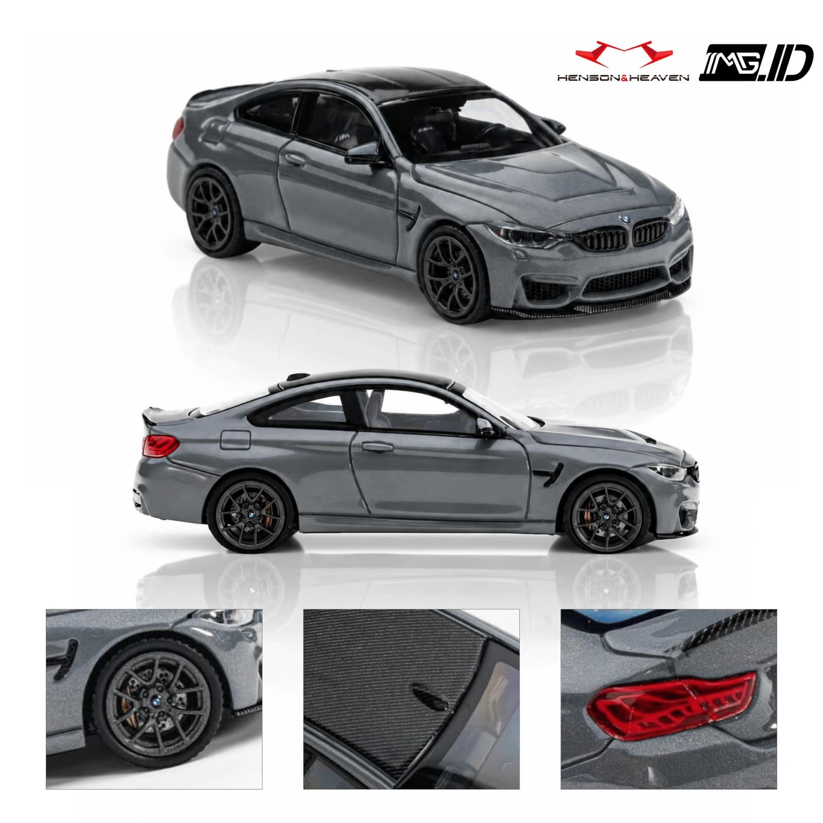 Henson and Heaven 1:64 BMW M4 CS F82 Cement Grey