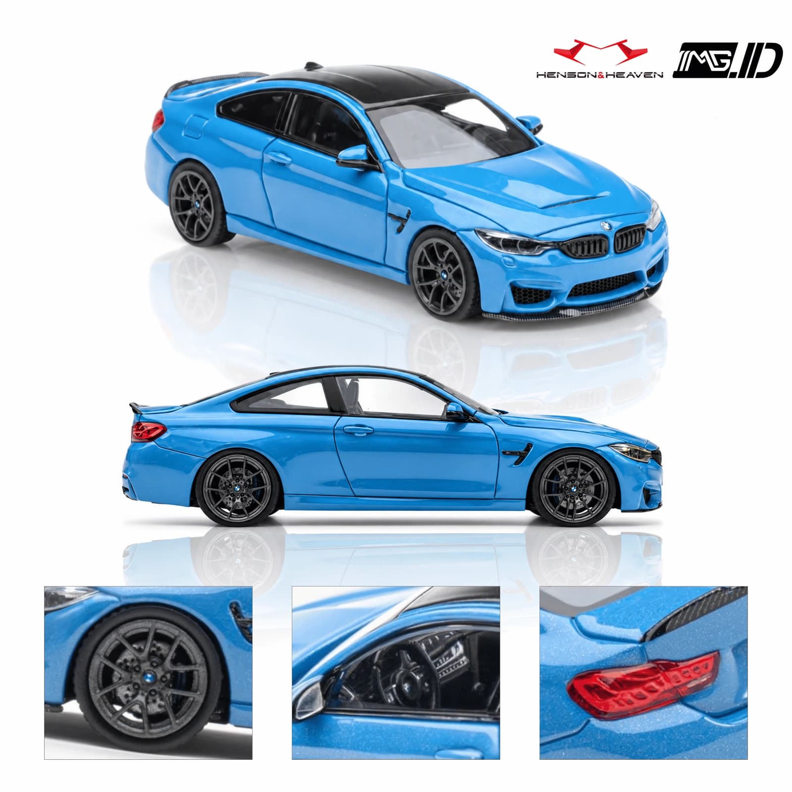 Henson and Heaven 1:64 BMW M4 CS F82 Abu Dhabi Blue