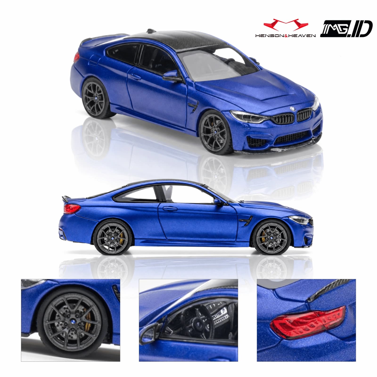 Henson and Heaven 1:64 BMW M4 CS F82 Frozen Dark Blue