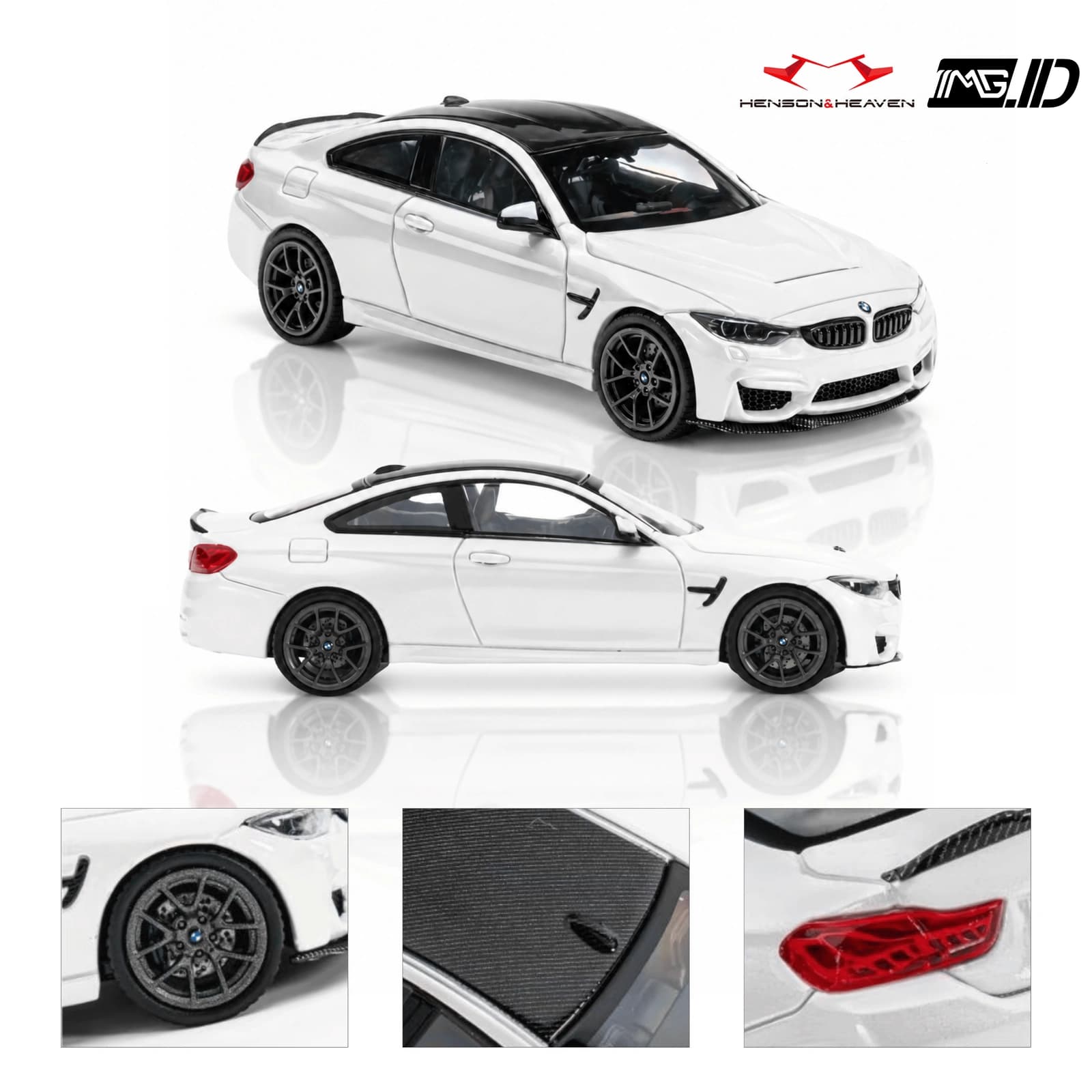 Henson and Heaven 1:64 BMW M4 CS F82 Snow White