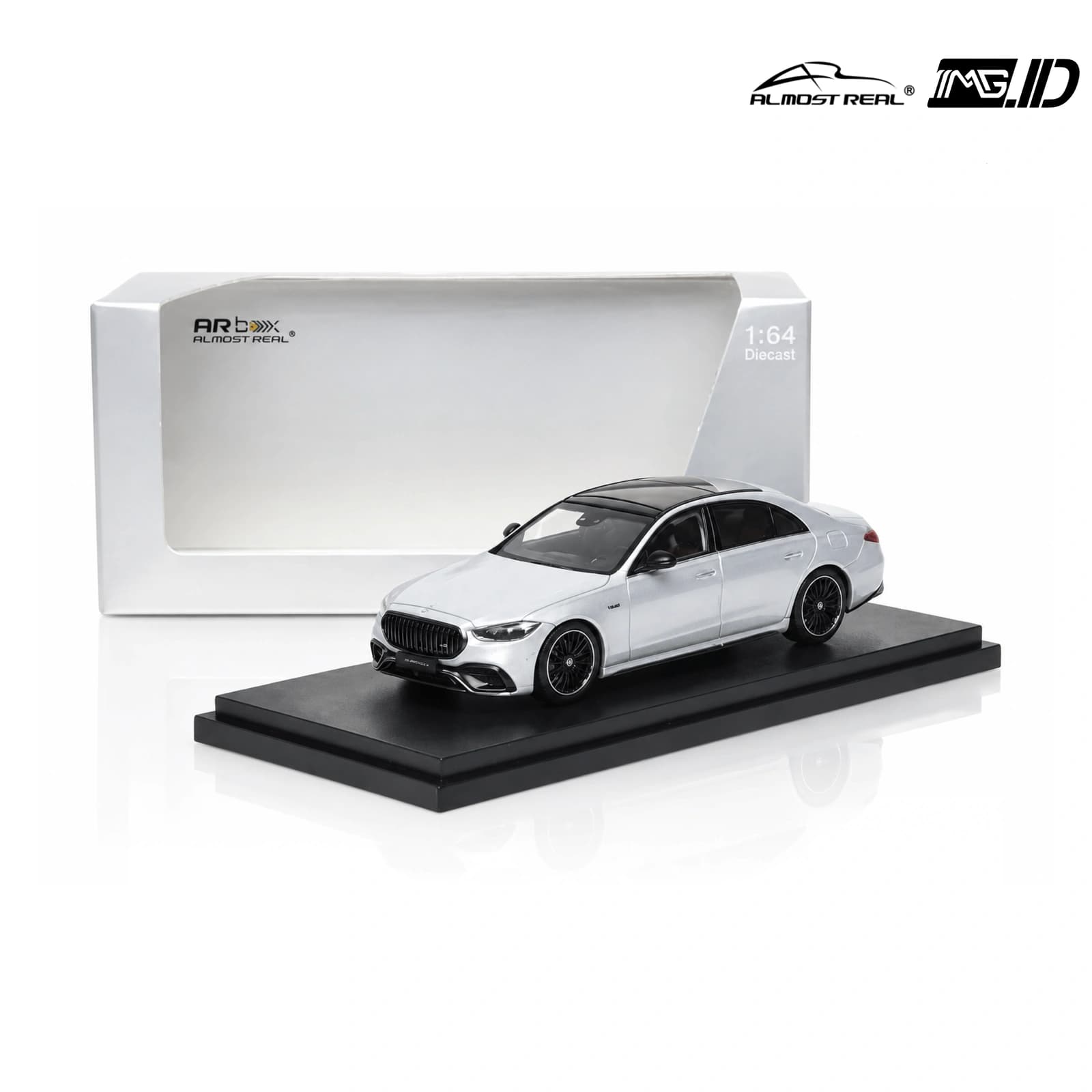 AR Box 1:64 Mercedes AMG S 63 Performace High-Tech Silver