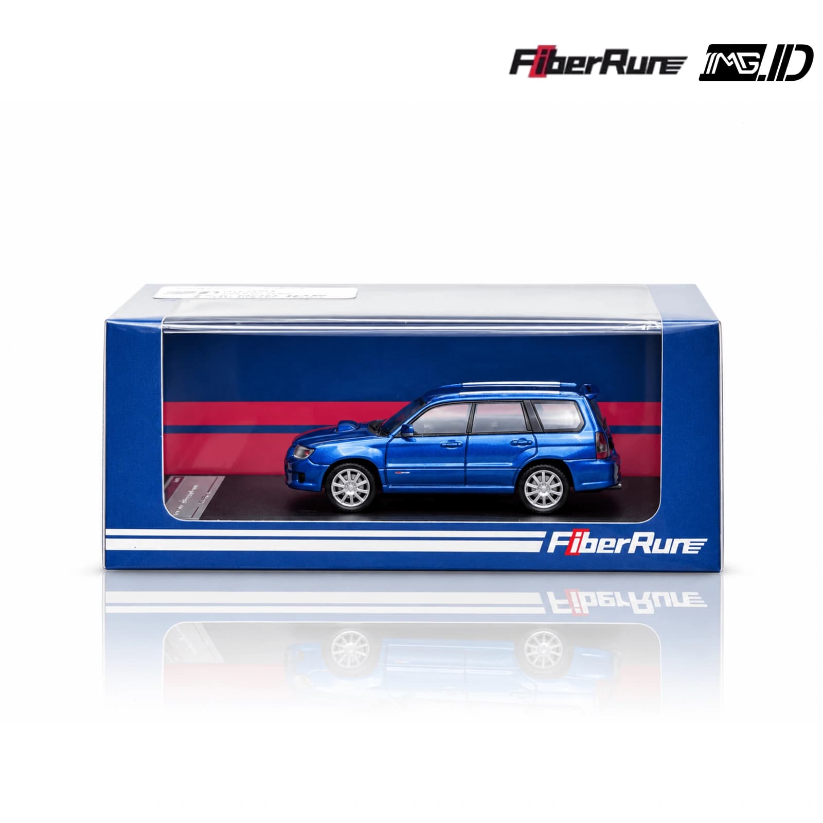 Fiber Run 1:64 Subaru Forester Blue STI Version