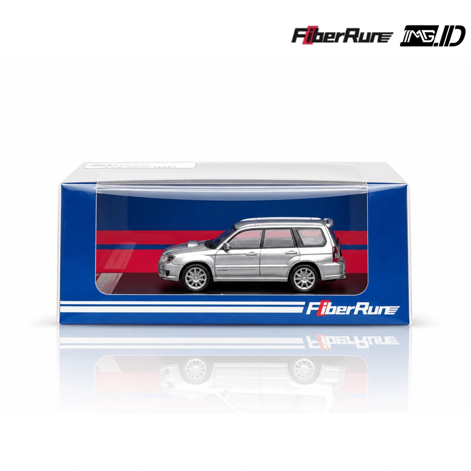 Fiber Run 1:64 Subaru Forester Silver STI Version