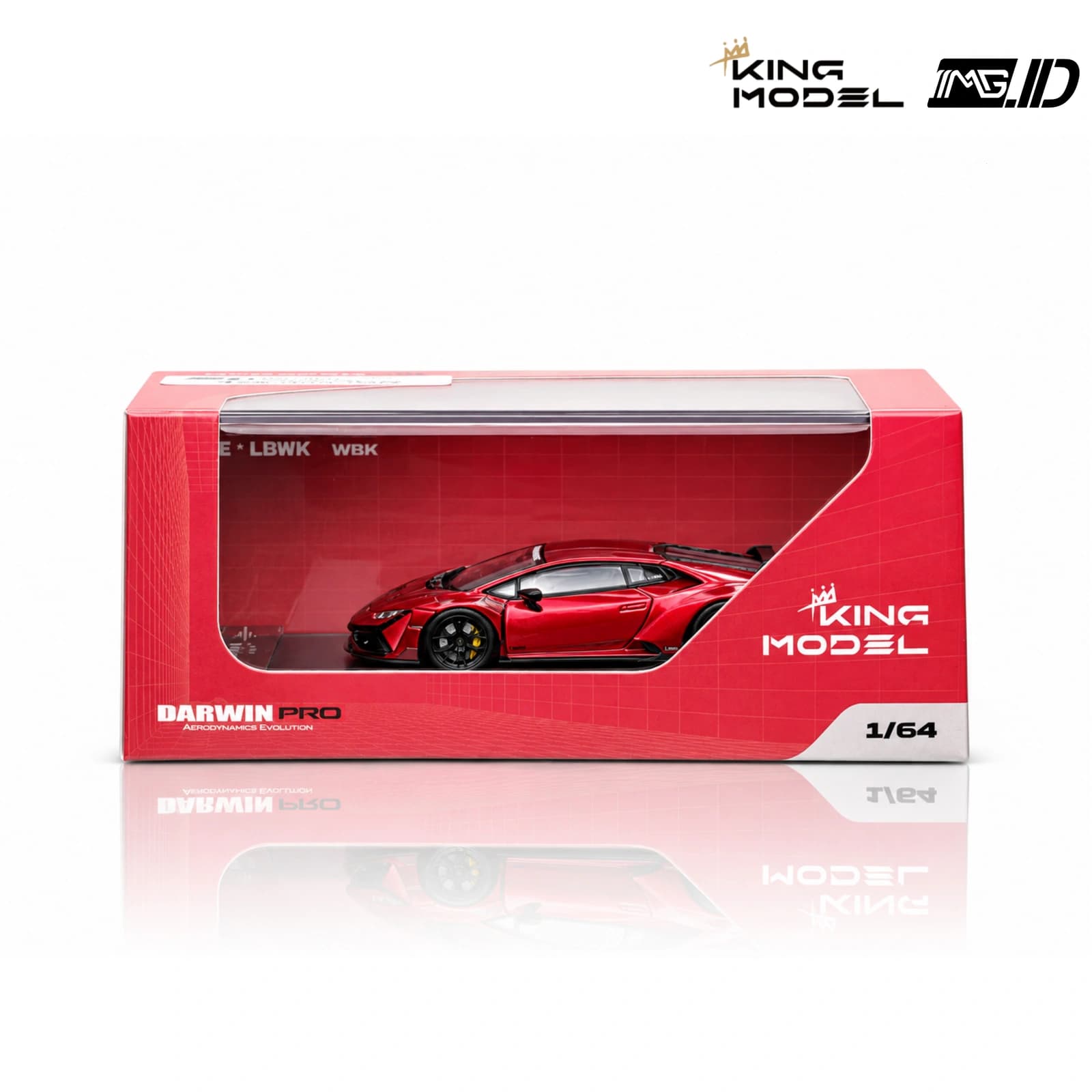 King Model 1:64 Lamborghini Darwin Pro WBK Red Limited Edition