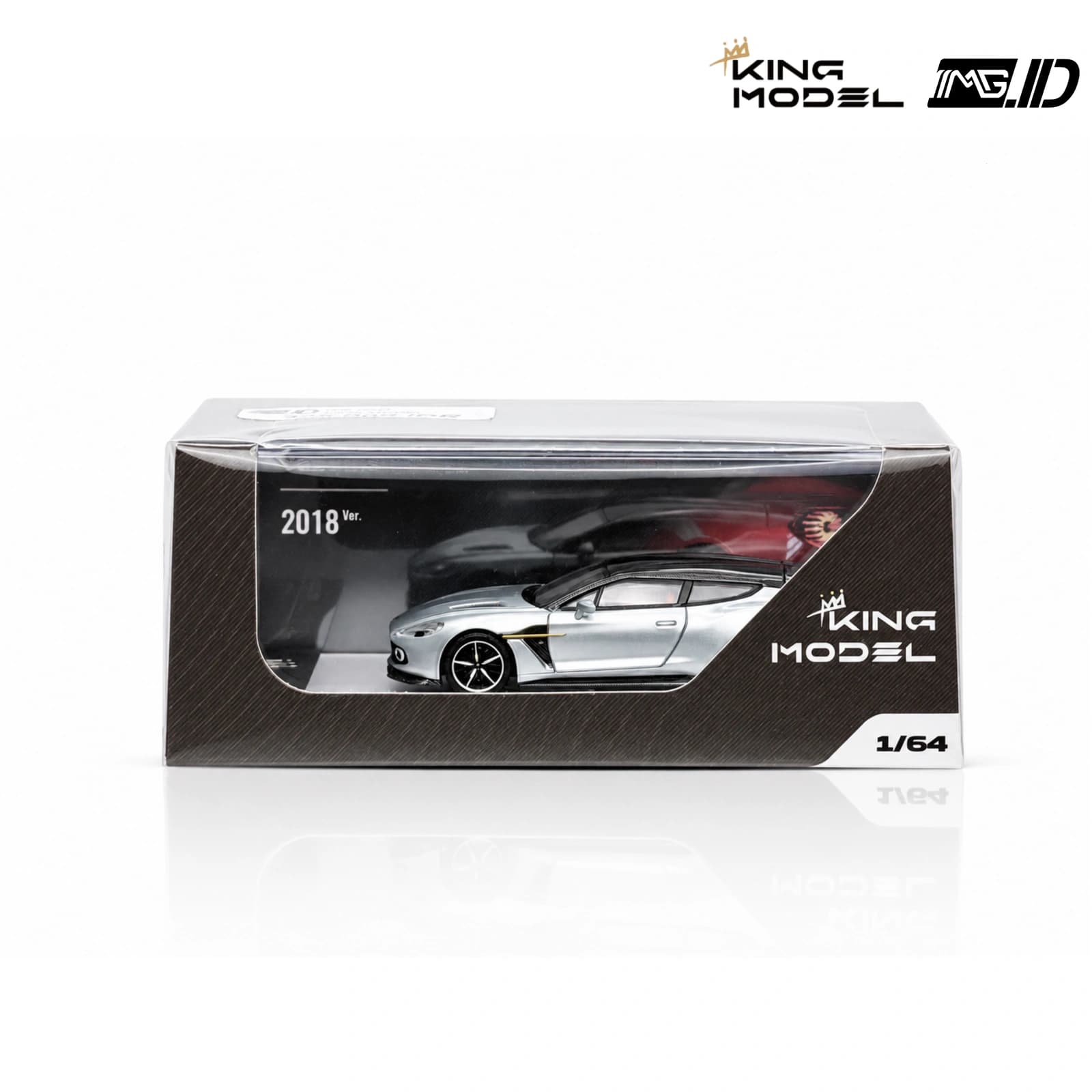 King Model 1:64 Vanquish Zegato Shooting Brake Silver Limited 999pcs