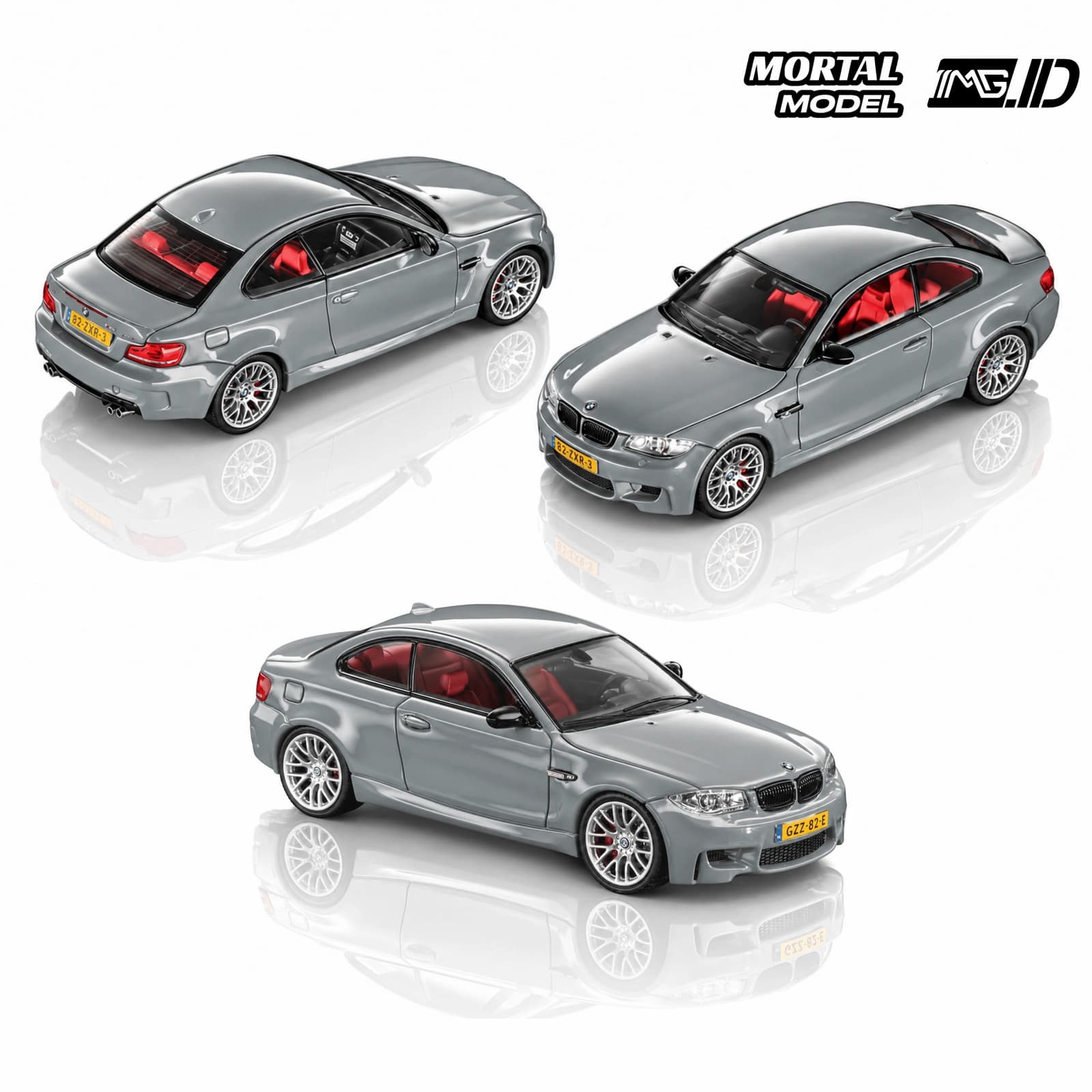Mortal Model 1:64 BMW E82 1M Coupe Brooklyn Gray Limited 999 Pcs