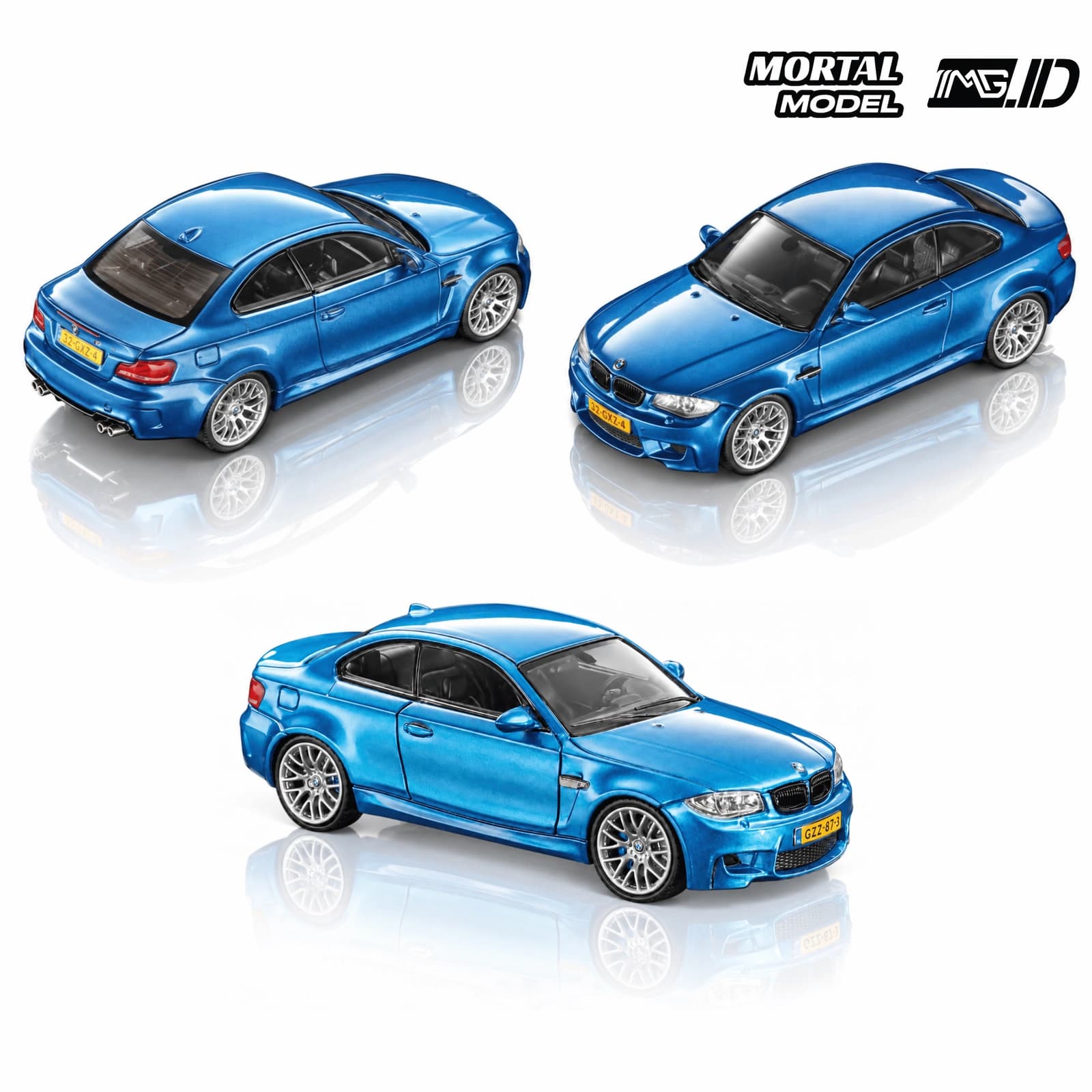 Mortal Model 1:64 BMW E82 1m Coupe Long Beach Blue Limited 999 Pcs