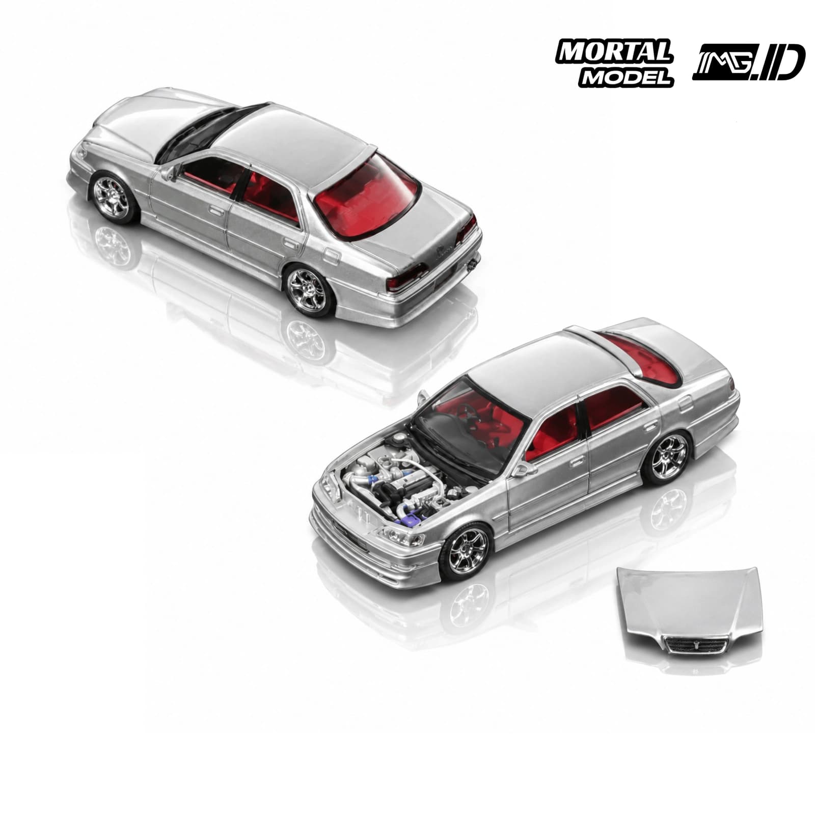 Mortal Model 1:64 Toyota Cresta JZX100 2.5 Roulant G Silver